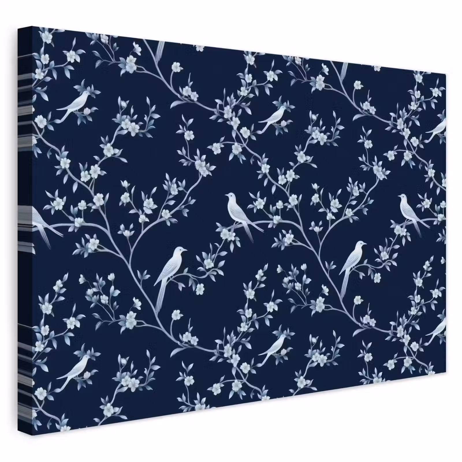 Buiten canvas - Grafisch - Bloesemtak - Blauw — 1