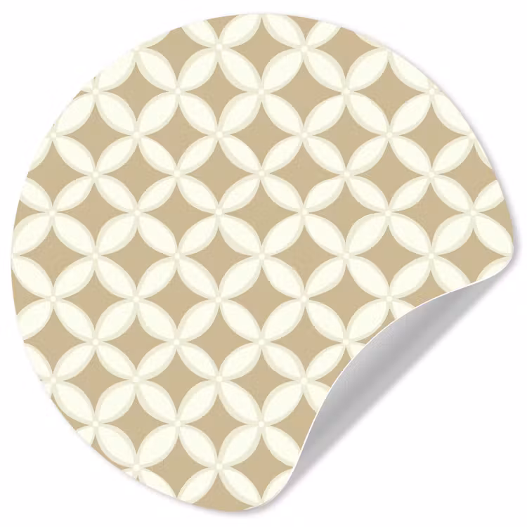 Behangcirkel - Symmetrisch - Motief - Beige — 1