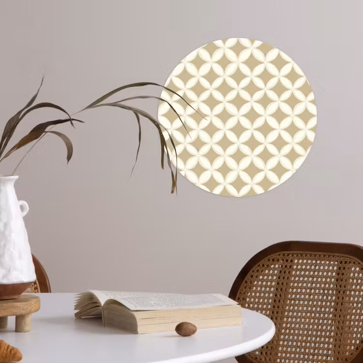 Behangcirkel - Symmetrisch - Motief - Beige — 4
