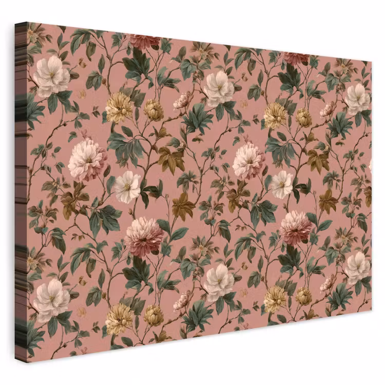 Buiten canvas - Bloemen - Klassiek - Roze — 1