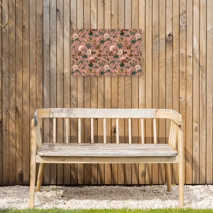 Buiten canvas - Bloemen - Klassiek - Roze — 3
