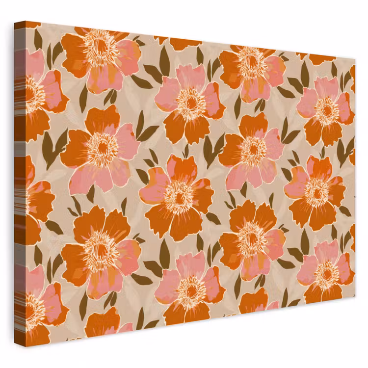Buiten canvas - Bloemen - Motief - Retro — 1