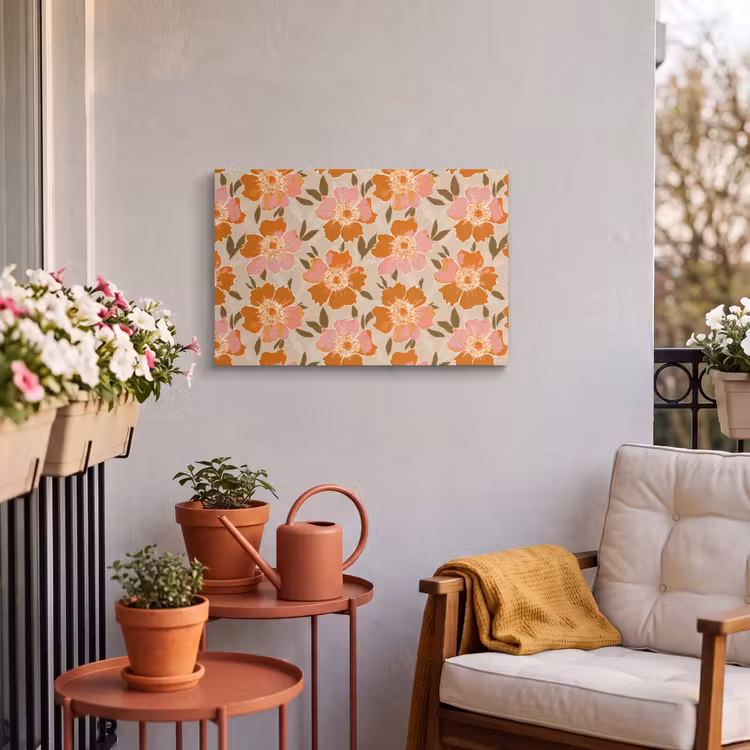 Buiten canvas - Bloemen - Motief - Retro — 4