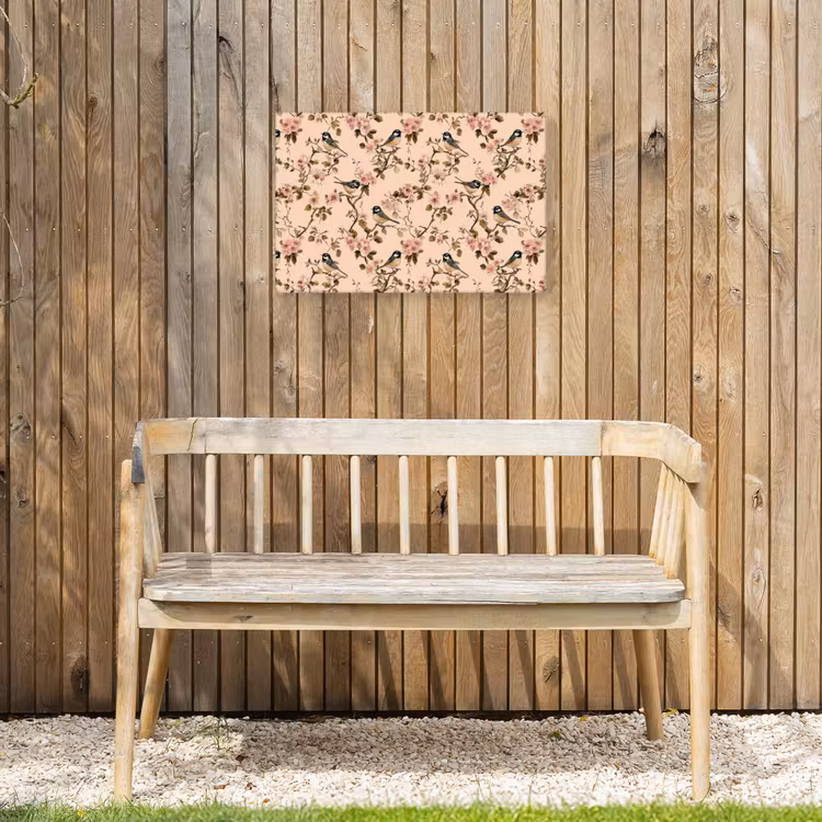 Buiten canvas - Bloesem - Koolmees - Roze — 3