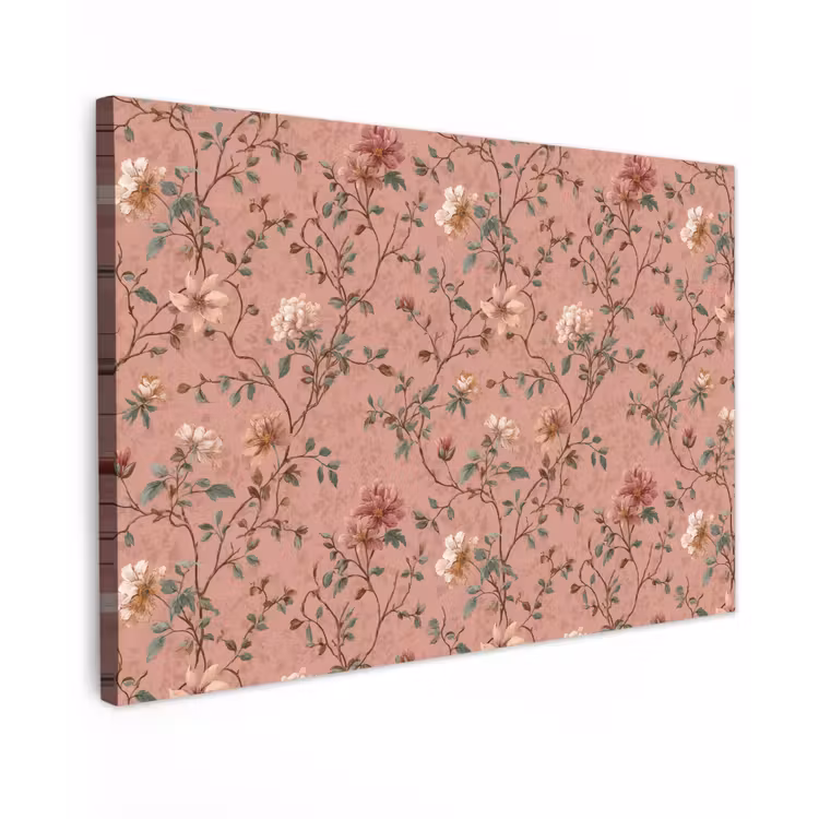Buiten canvas - Botanisch - Bloemen - Roze — 1