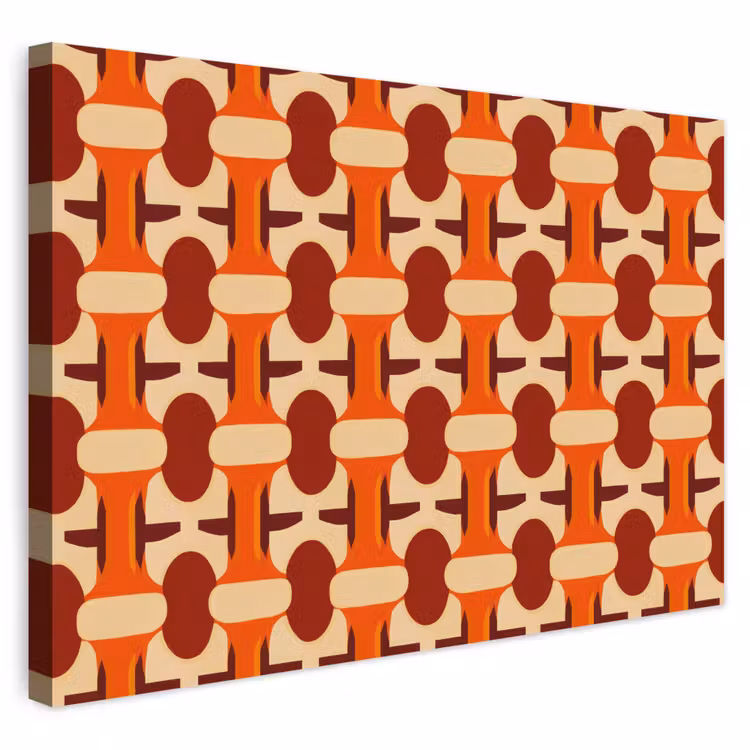 Buiten canvas - Geometrisch - Retro - Oranje — 1