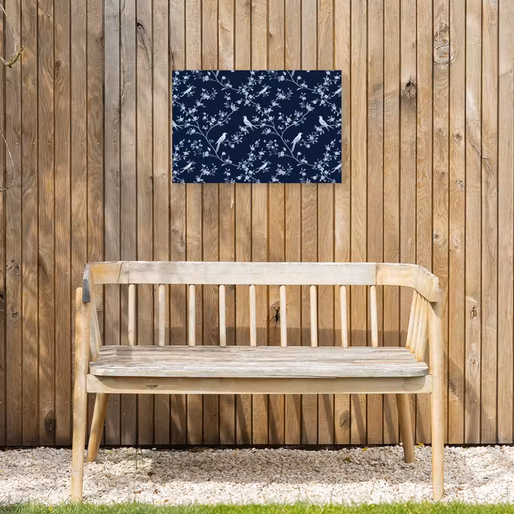 Buiten canvas - Grafisch - Bloesemtak - Blauw — 3