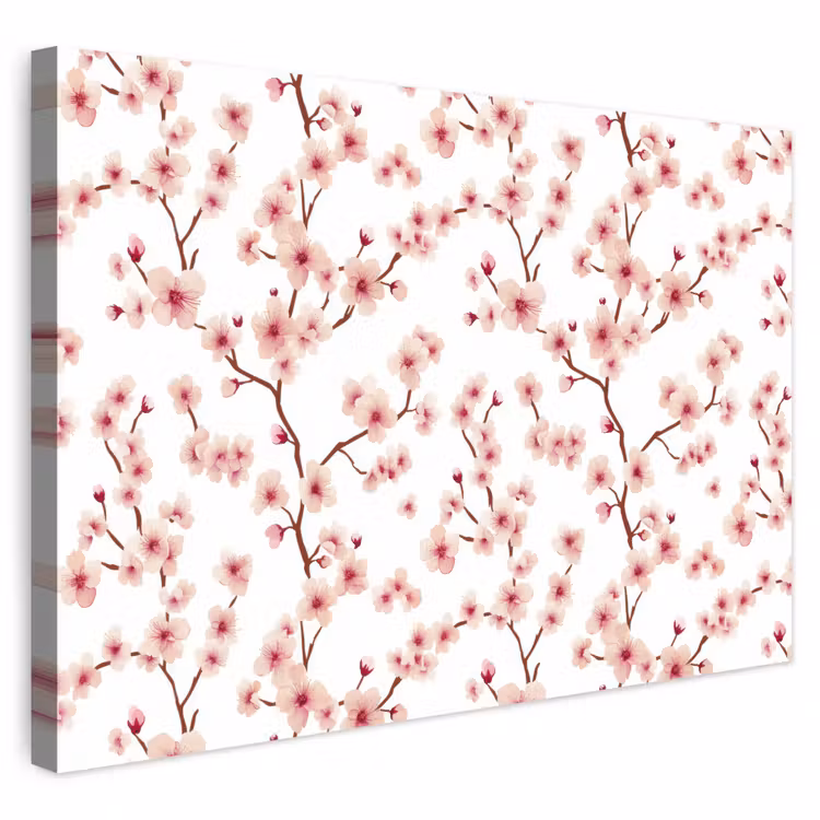 Buiten canvas - Kersenbloesem - Takken - Roze — 1