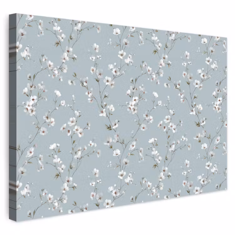 Buiten canvas - Klassiek - Bloemen - Blauw — 1