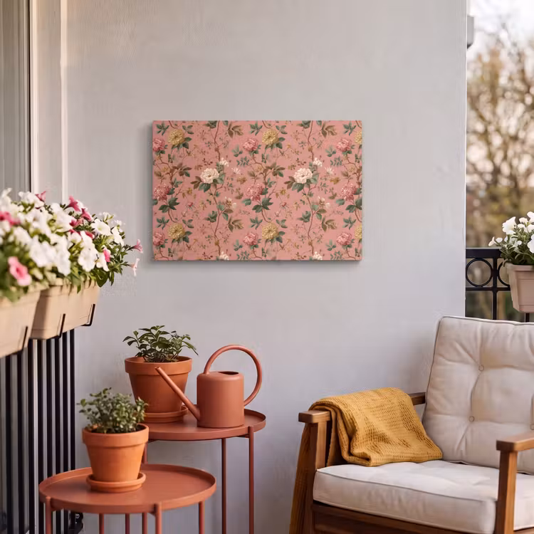 Buiten canvas - Klassiek - Botanisch - Roze — 4