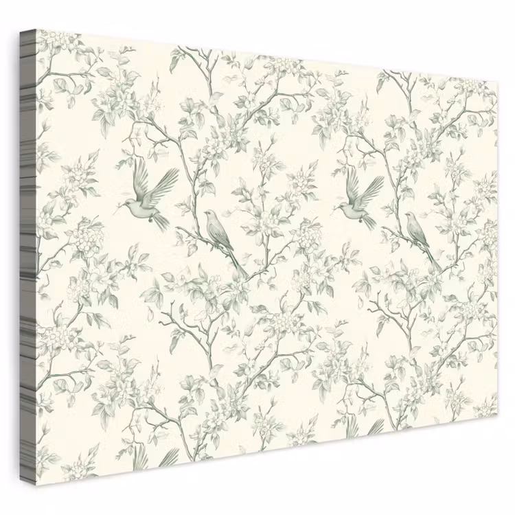 Buiten canvas - Klassiek - Vogels - Groen — 1