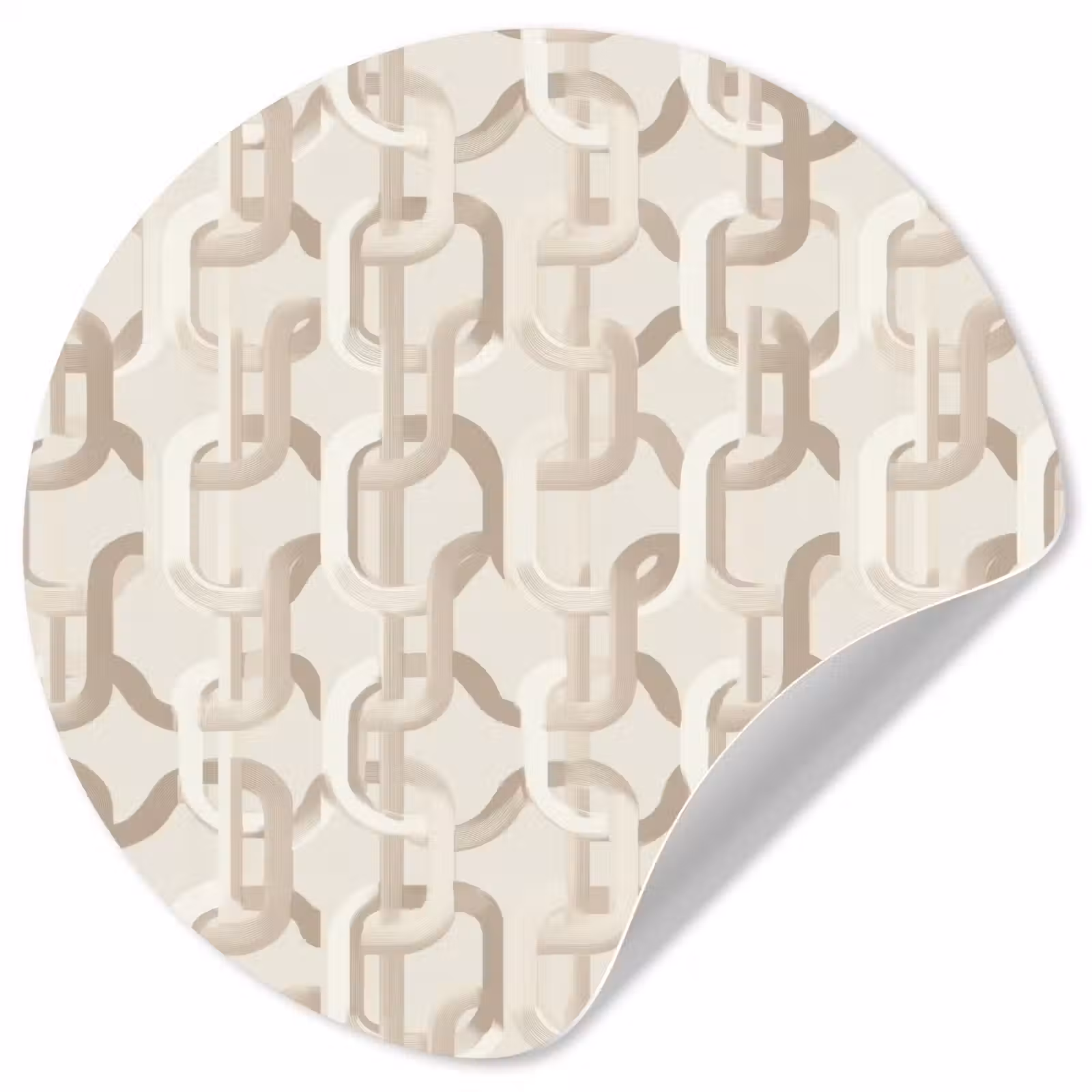 Behangcirkel - Motief - Abstract - Beige — 1