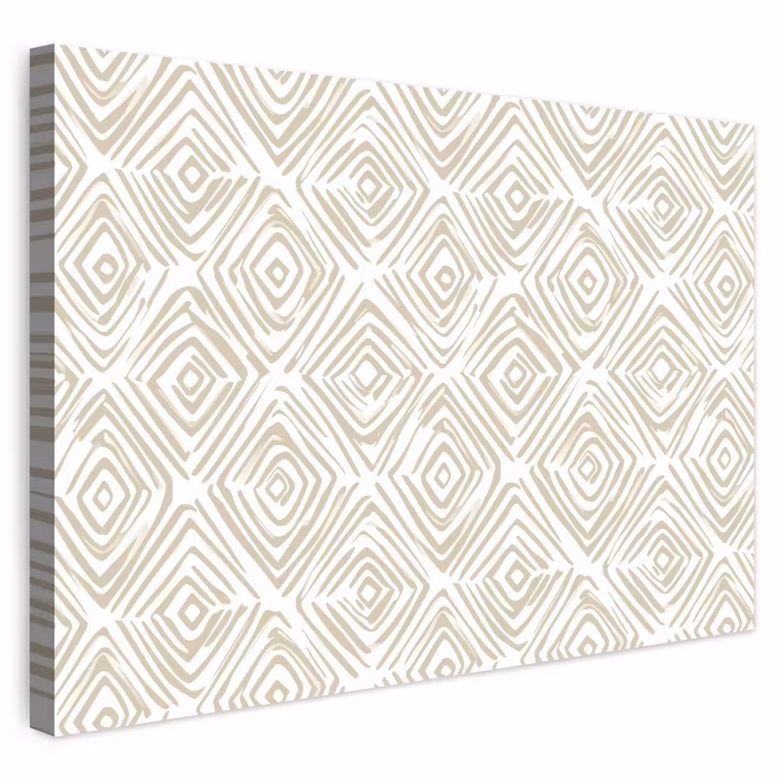 Buiten canvas - Abstract - Ruit - Beige — 1