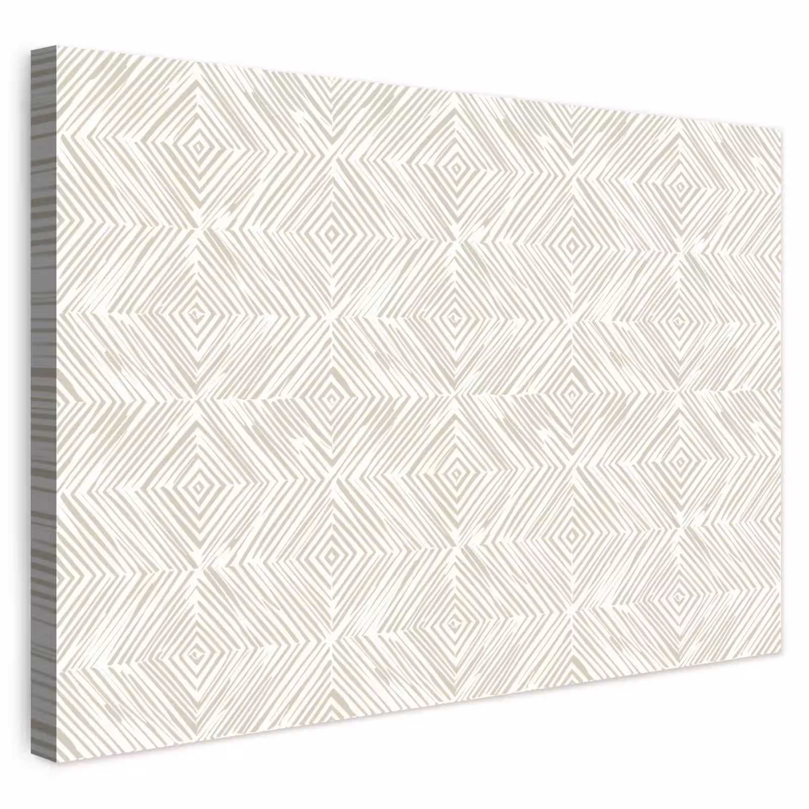 Buiten canvas - Abstract - Ruiten - Beige — 1