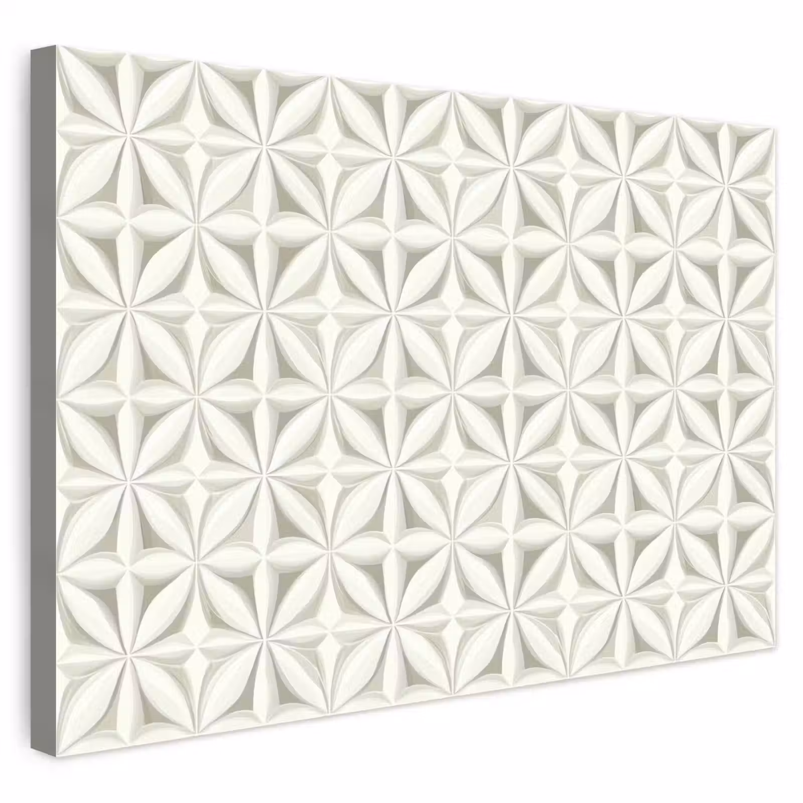 Buiten canvas - Abstract - Structuur - Grijs - Wit — 1