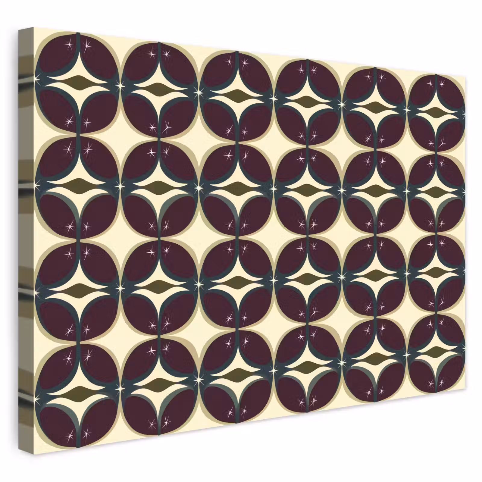 Buiten canvas - Cirkel - Retro - Kleurrijk — 1