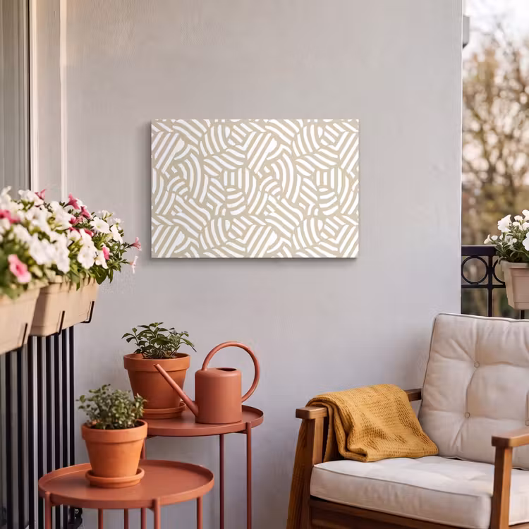 Buiten canvas - Abstract - Modern - Beige — 4