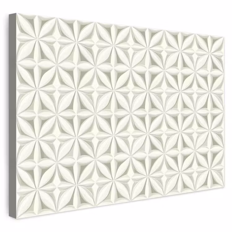 Buiten canvas - Abstract - Structuur - Grijs - Wit — 1