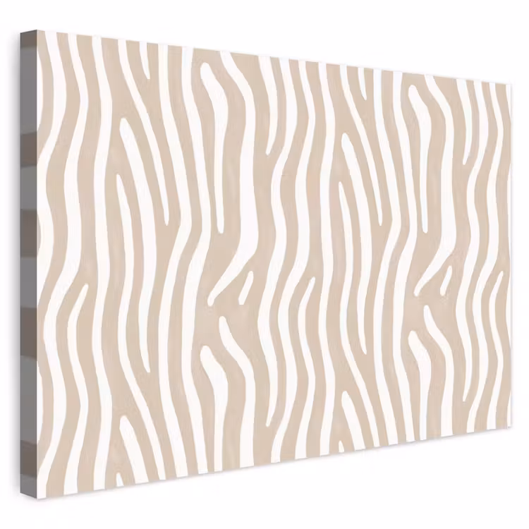 Buiten canvas - Abstract - Zebra - Beige — 1
