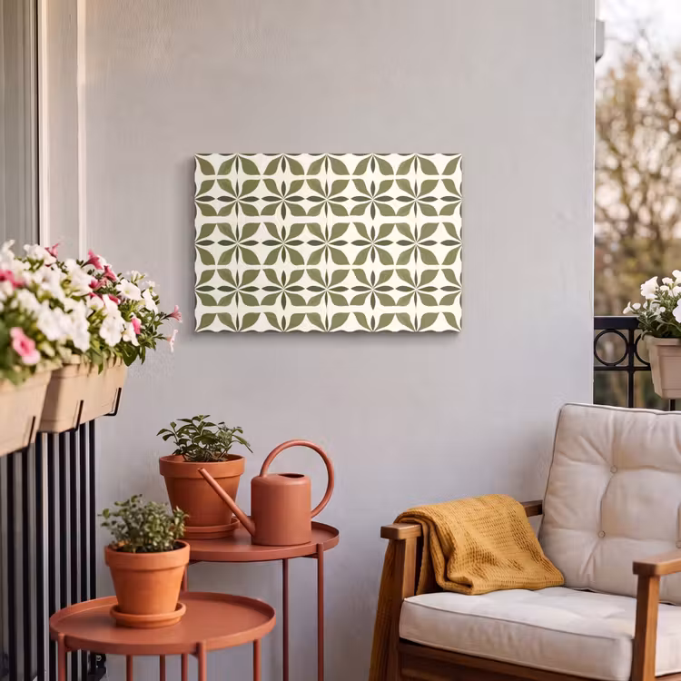 Buiten canvas - Botanisch - Retro - Groen — 4