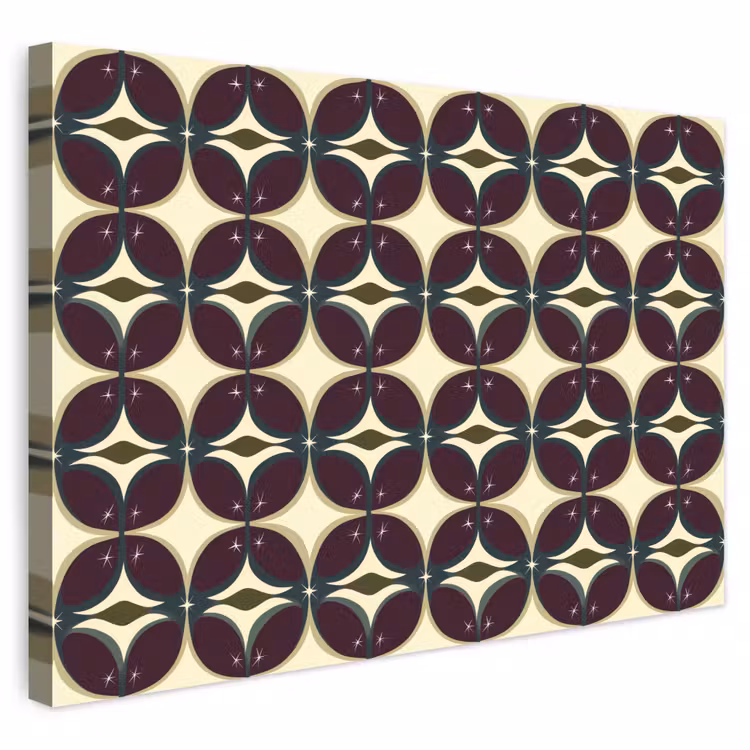 Buiten canvas - Cirkel - Retro - Kleurrijk — 1