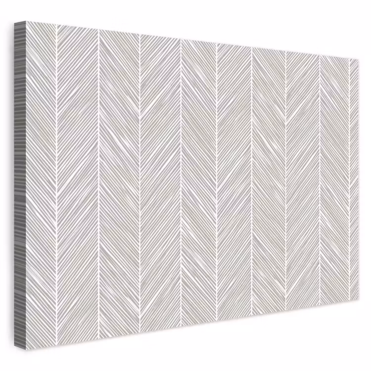 Buiten canvas - Klassiek - Visgraat - Grijs — 1