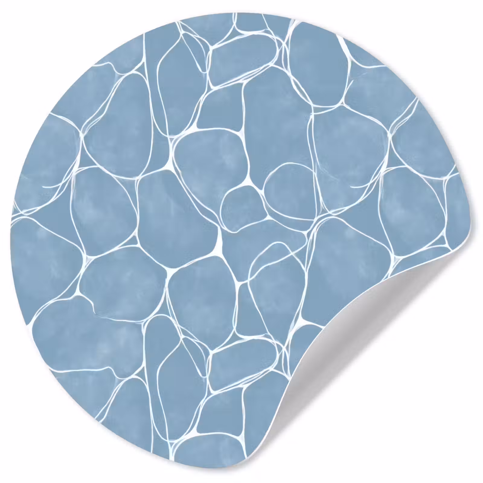 Behangcirkel - Organisch - Patroon - Blauw — 1