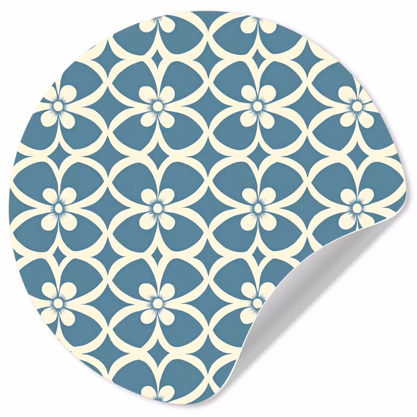 Behangcirkel - Patroon - Symmetrisch - Blauw — 1