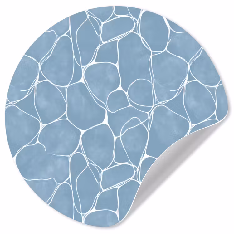 Behangcirkel - Organisch - Patroon - Blauw — 1