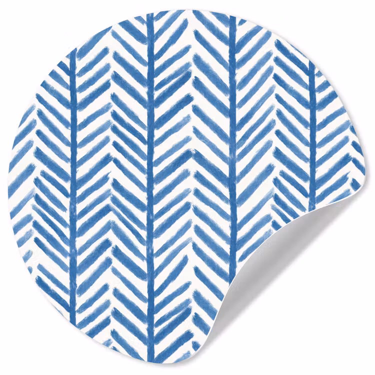 Behangcirkel - Patroon - Streep - Blauw — 1