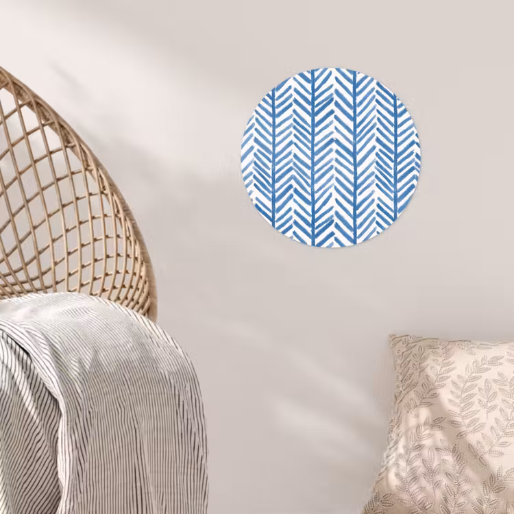 Behangcirkel - Patroon - Streep - Blauw — 5