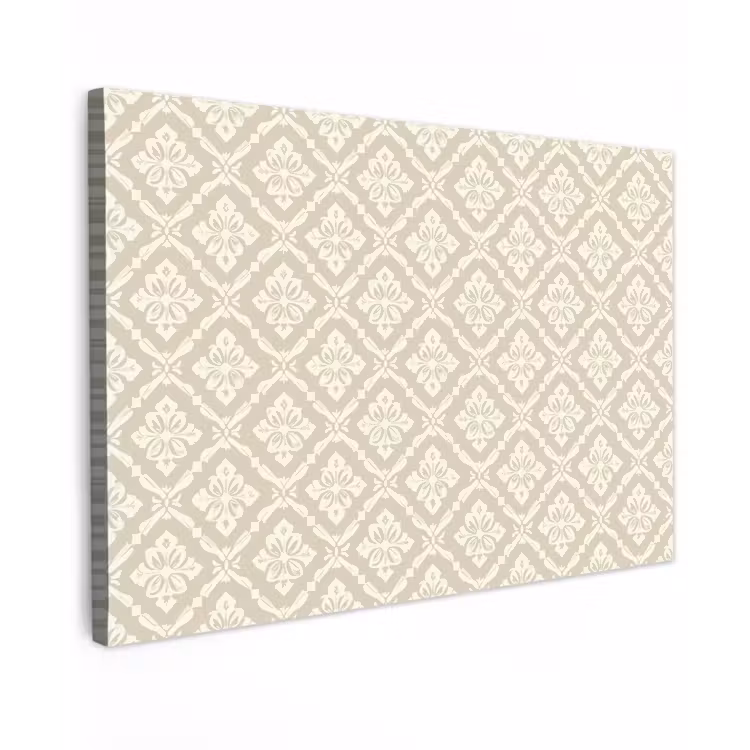 Buiten canvas - Floraal - Ornament - Beige — 1