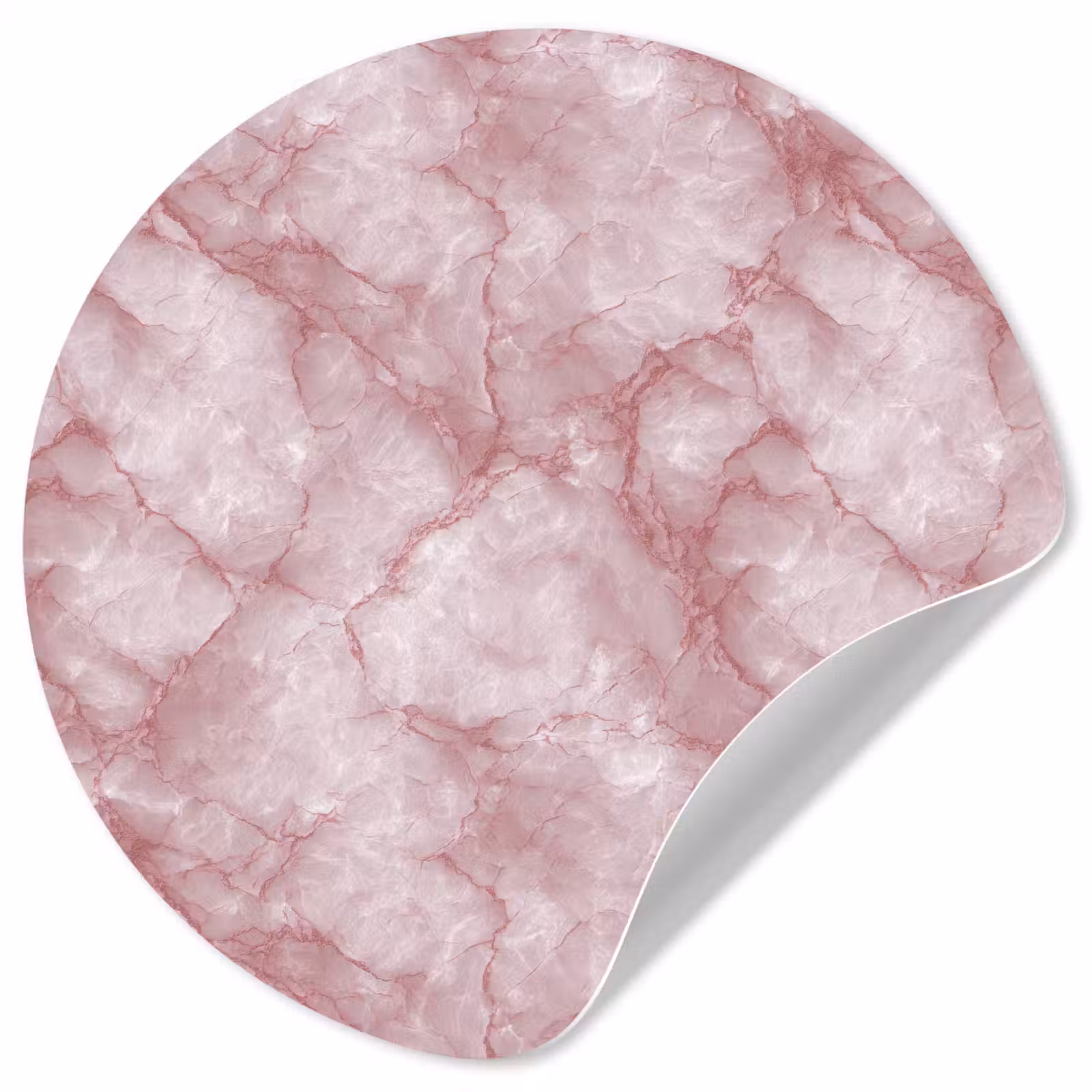 Behangcirkel - Roze - Kwartsmarmer - Aders — 1