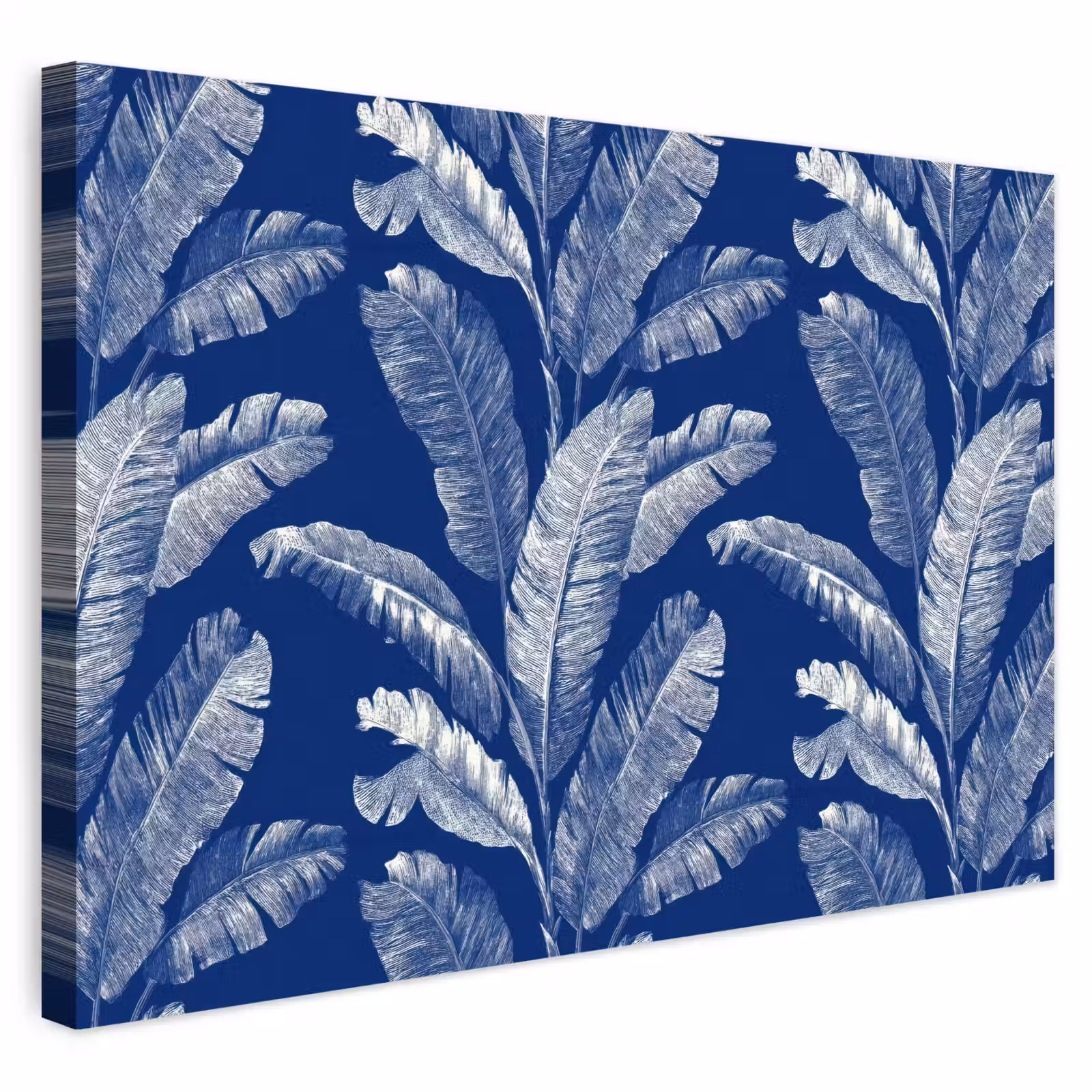 Buiten canvas - Blad - Palm - Blauw — 1