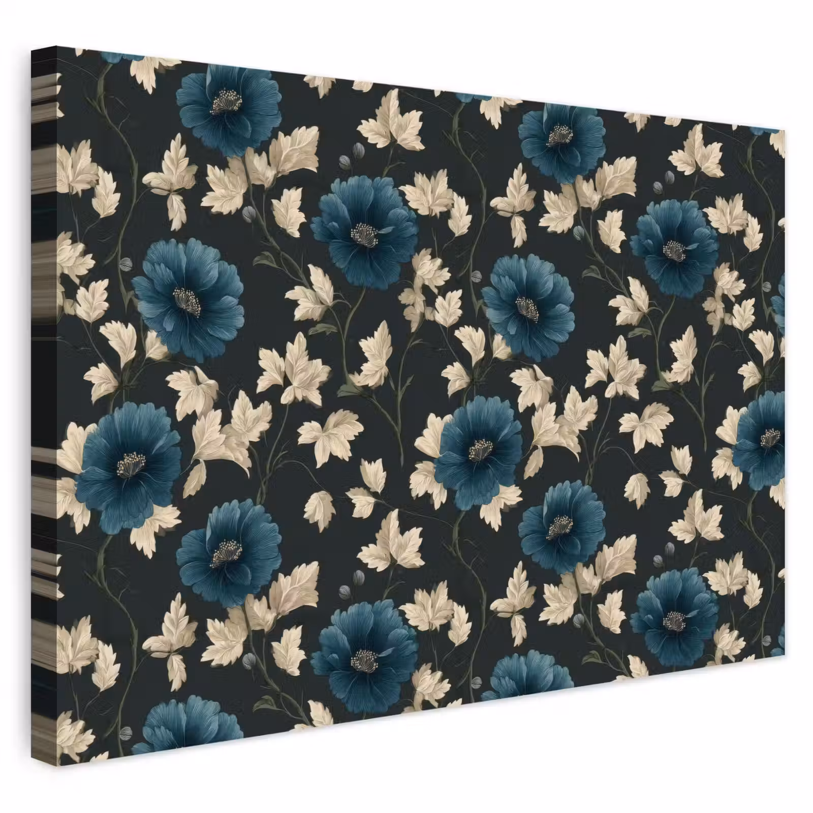 Buiten canvas - Botanisch - Bloemen - Blauw — 1