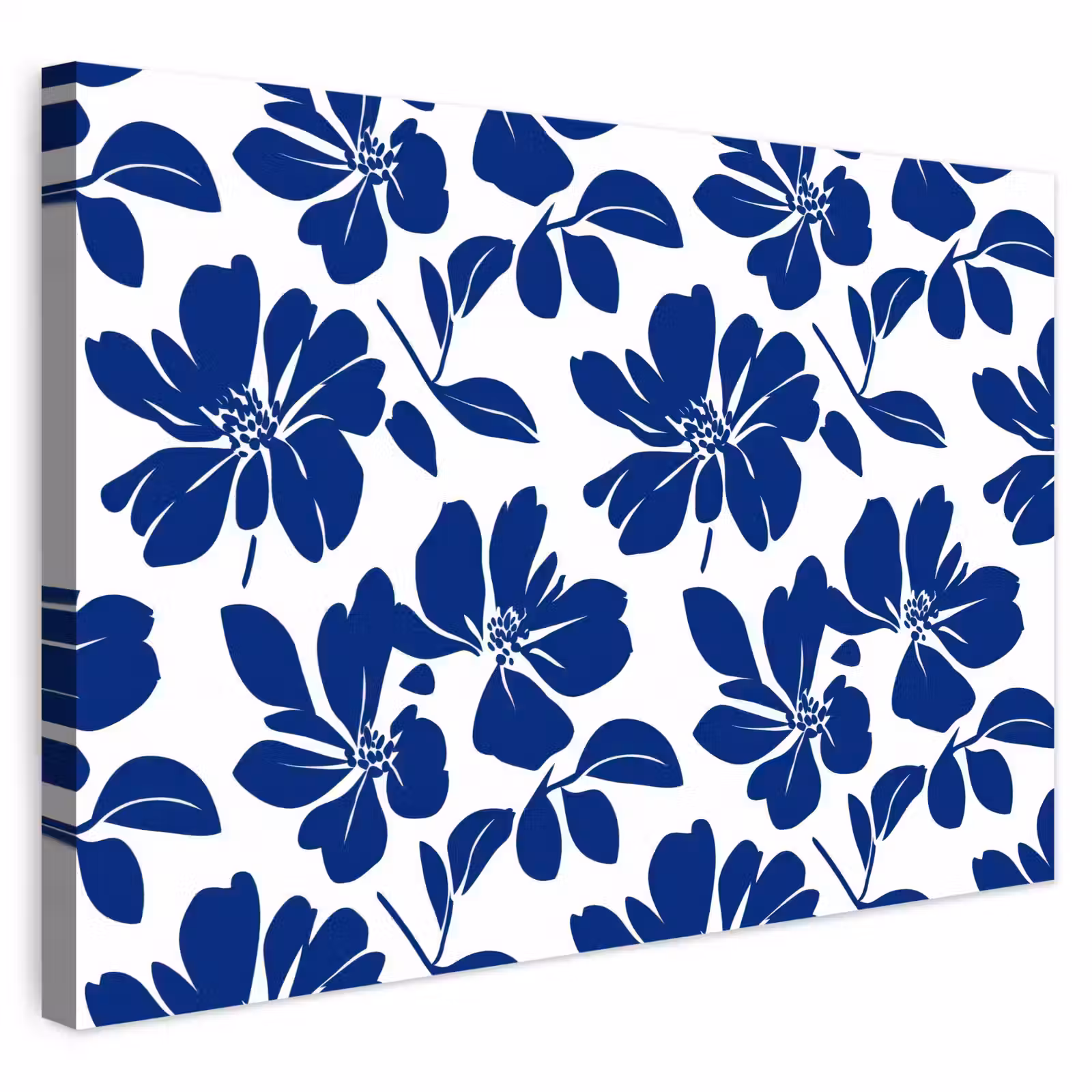 Buiten canvas - Floraal - Modern - Blauw — 1