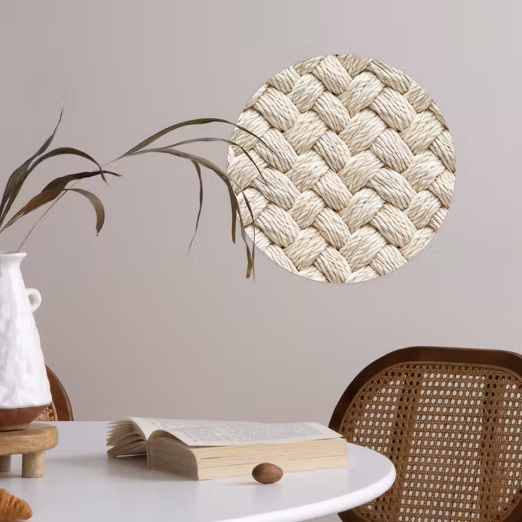 Behangcirkel - Touw - Gebreid - Beige — 4
