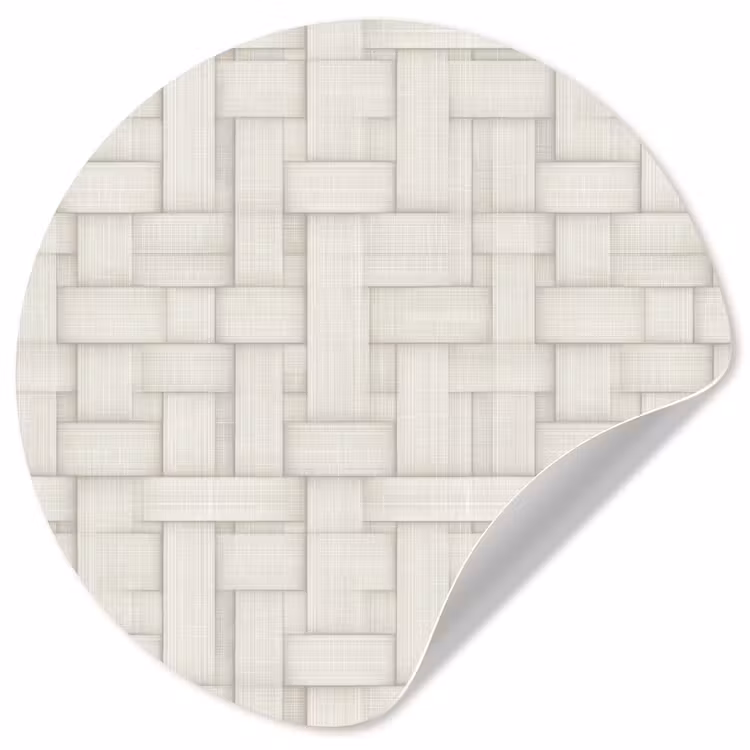 Behangcirkel - Vlechtwerk - Banen - Beige — 1