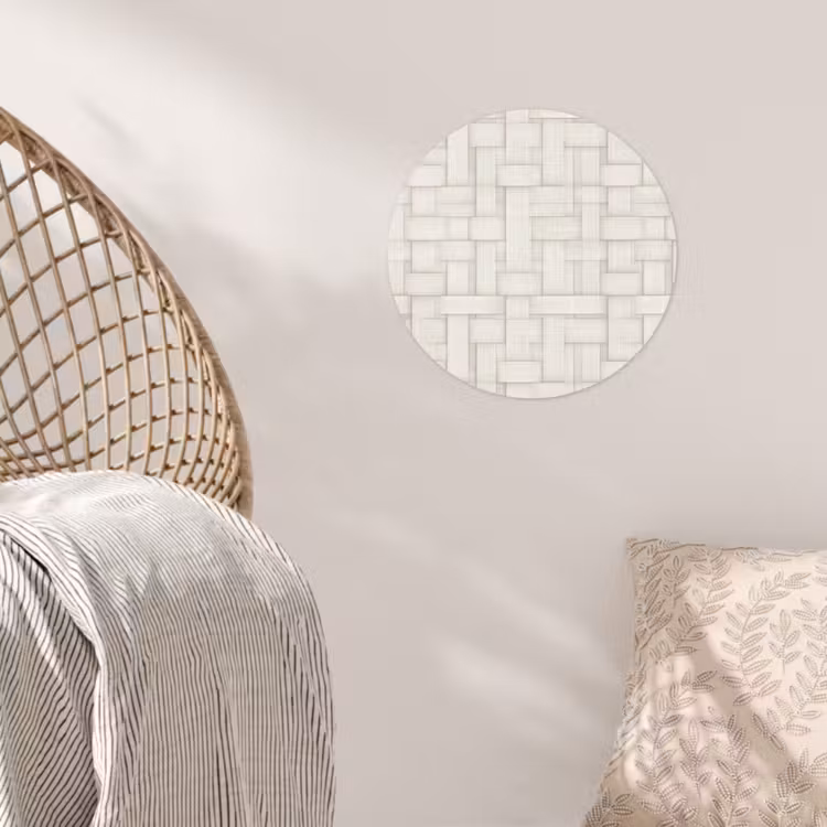 Behangcirkel - Vlechtwerk - Banen - Beige — 5