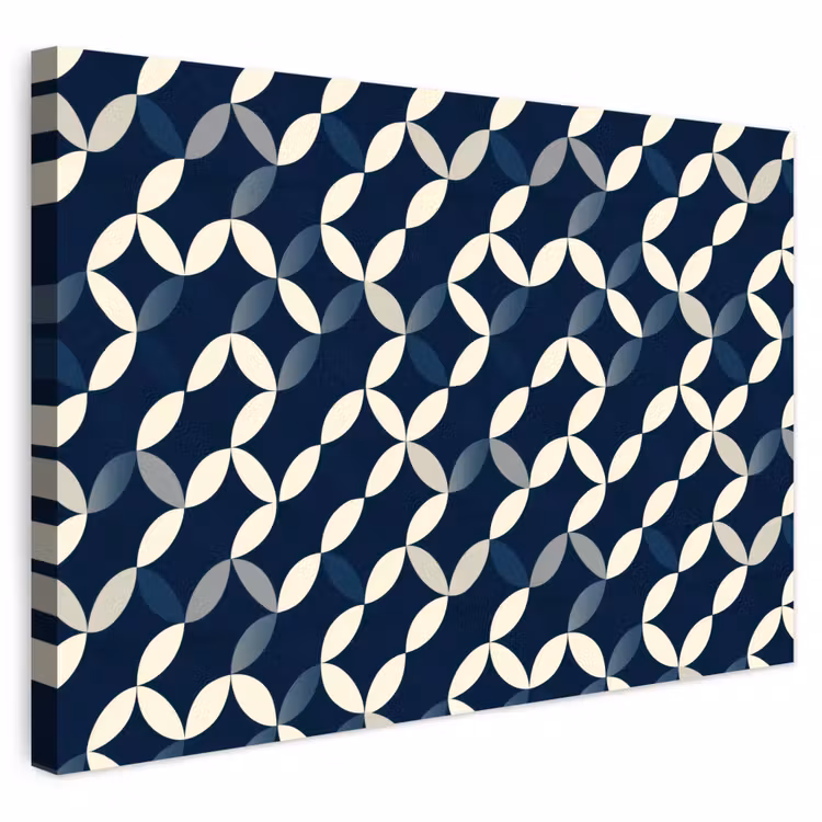 Buiten canvas - Abstract - Patroon - Blauw — 1