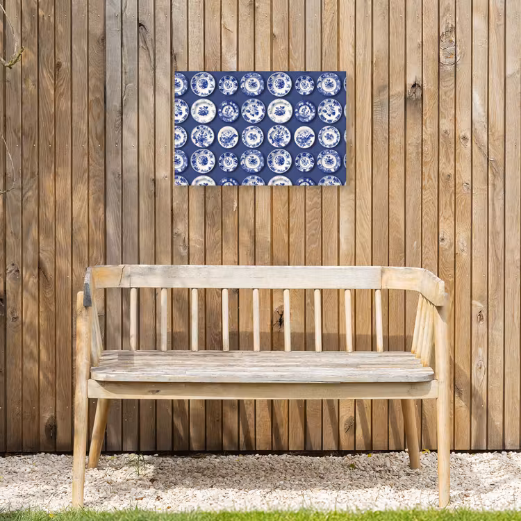 Buiten canvas - Borden - Floraal - Blauw — 3