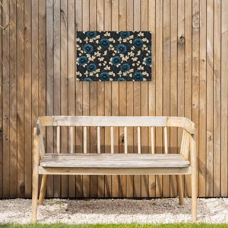 Buiten canvas - Botanisch - Bloemen - Blauw — 3