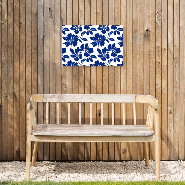 Buiten canvas - Floraal - Modern - Blauw — 3