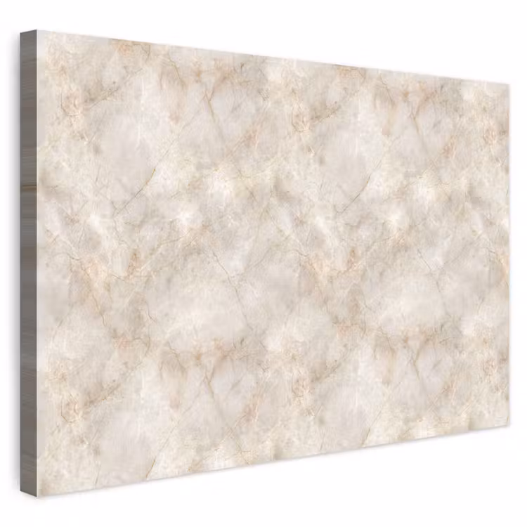 Buiten canvas - Lichtbeige - Goudbruine Nerven - Marmer — 1