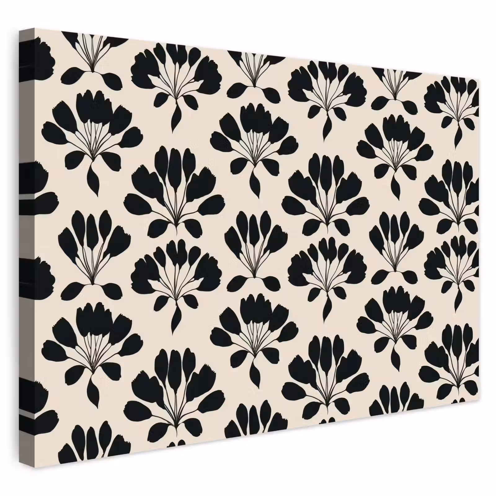 Buiten canvas - Abstract - Patroon - Zwart — 1