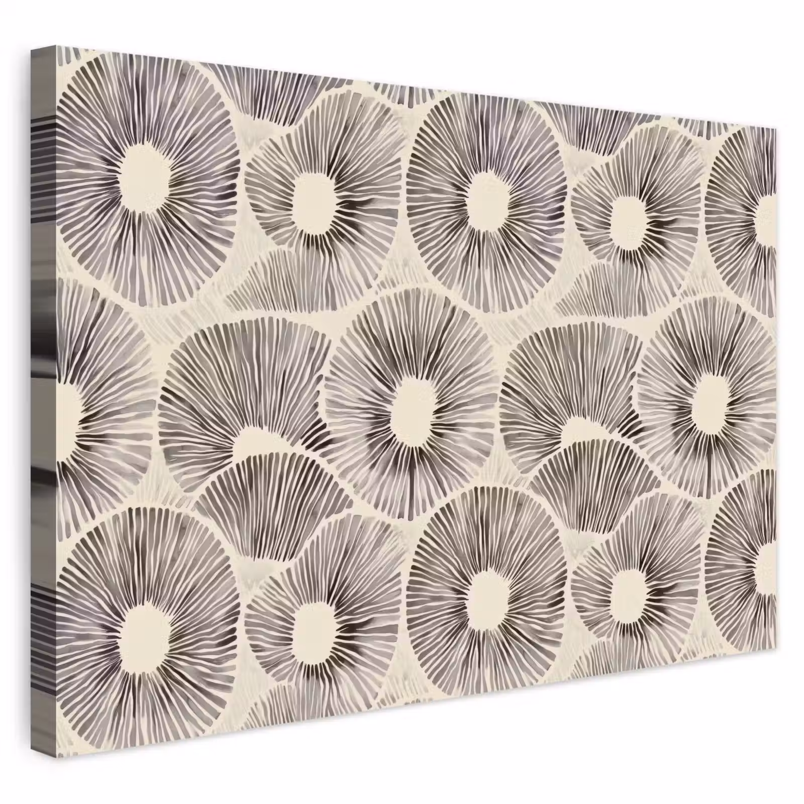 Buiten canvas - Cirkels - Patroon - Zwart — 1