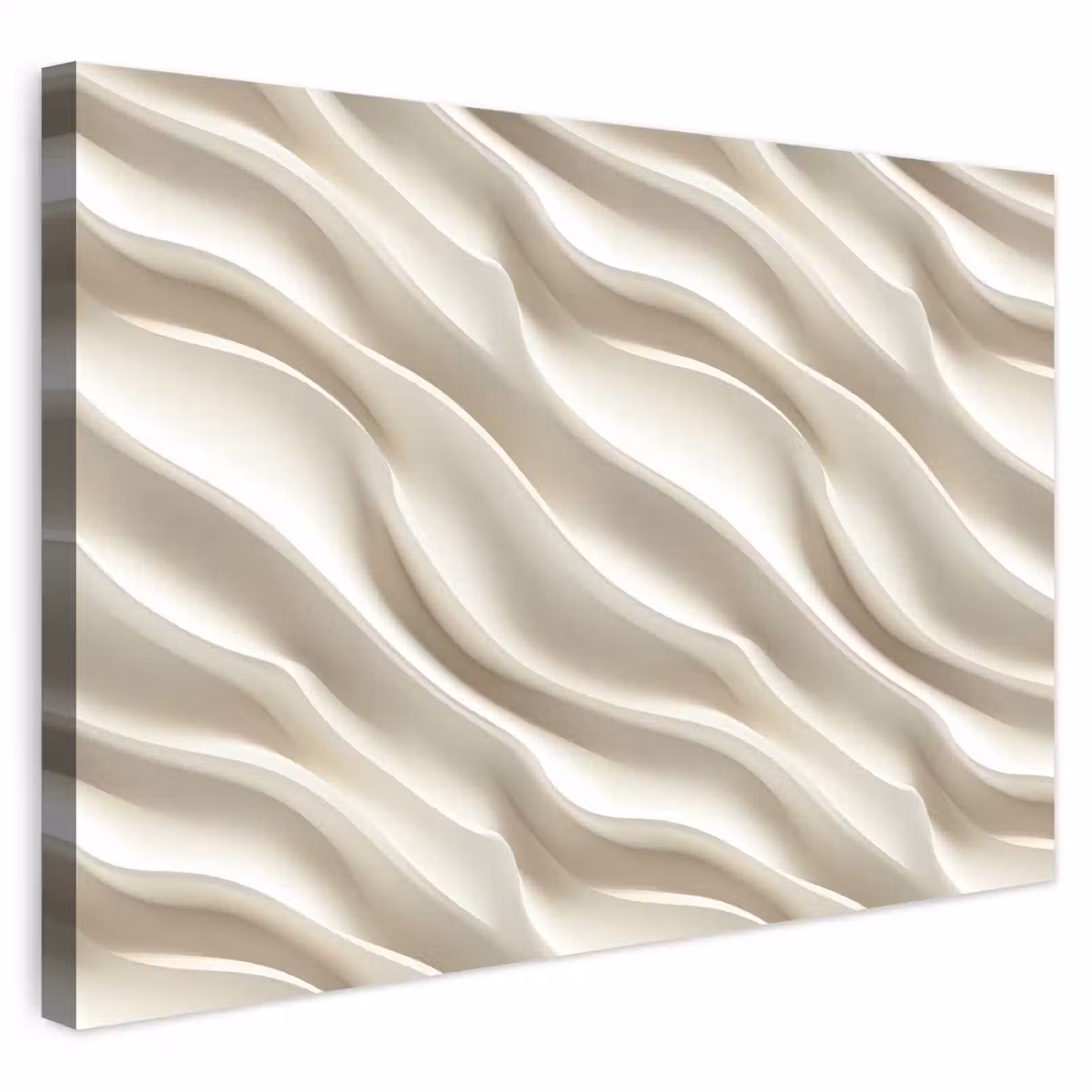 Buiten canvas - Diagonaal - Golven - Crème — 1