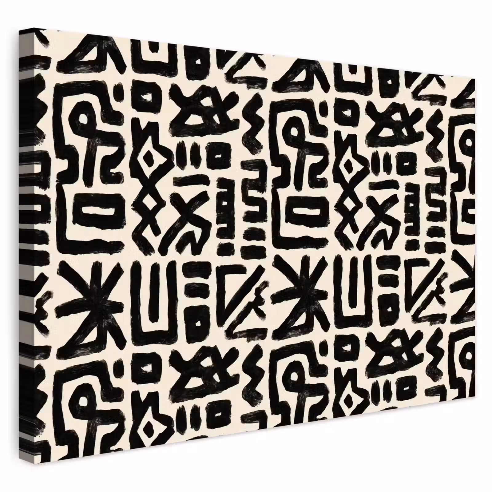 Buiten canvas - Geometrisch - Figuren - Zwart — 1