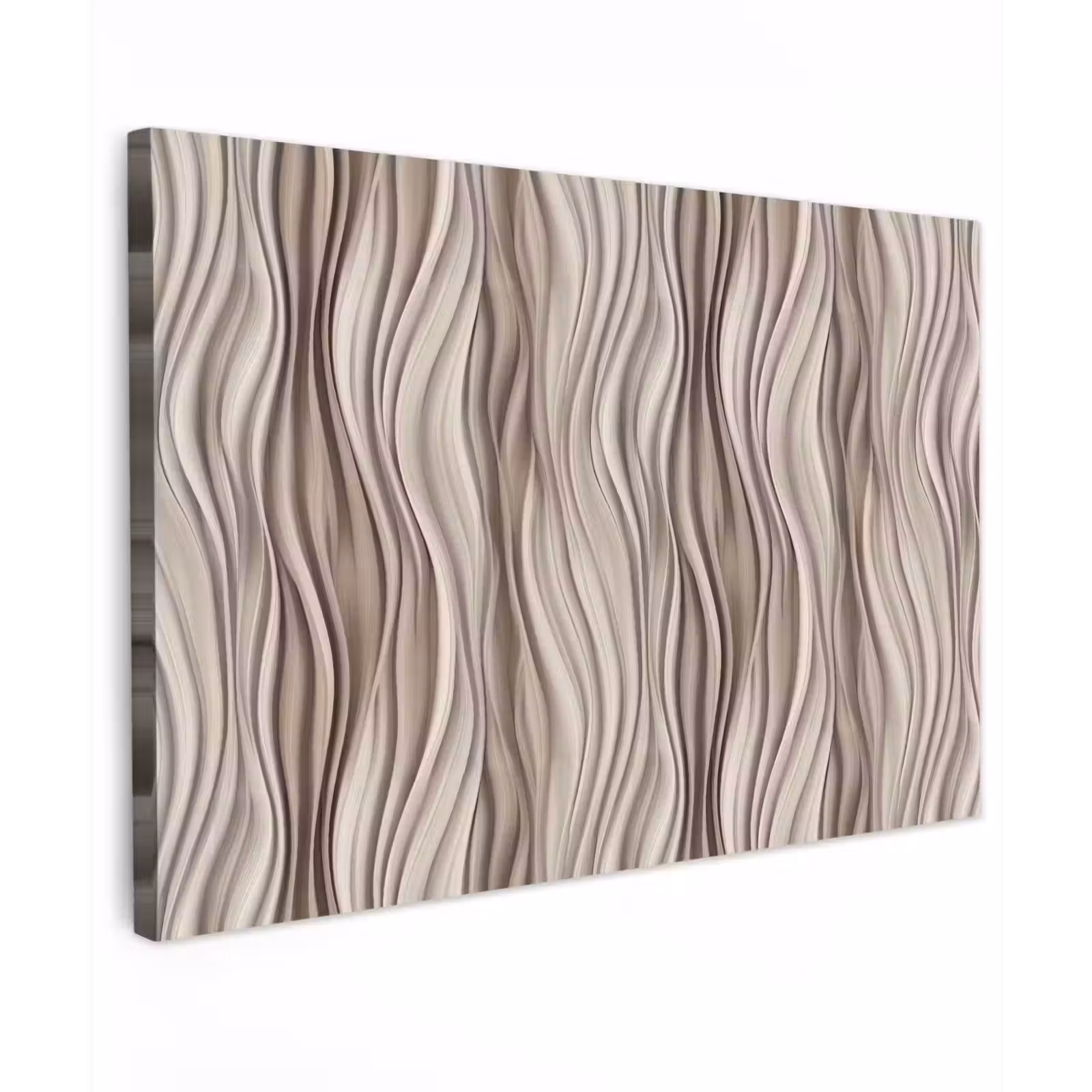 Buiten canvas - Golven - 3D - Crème — 1
