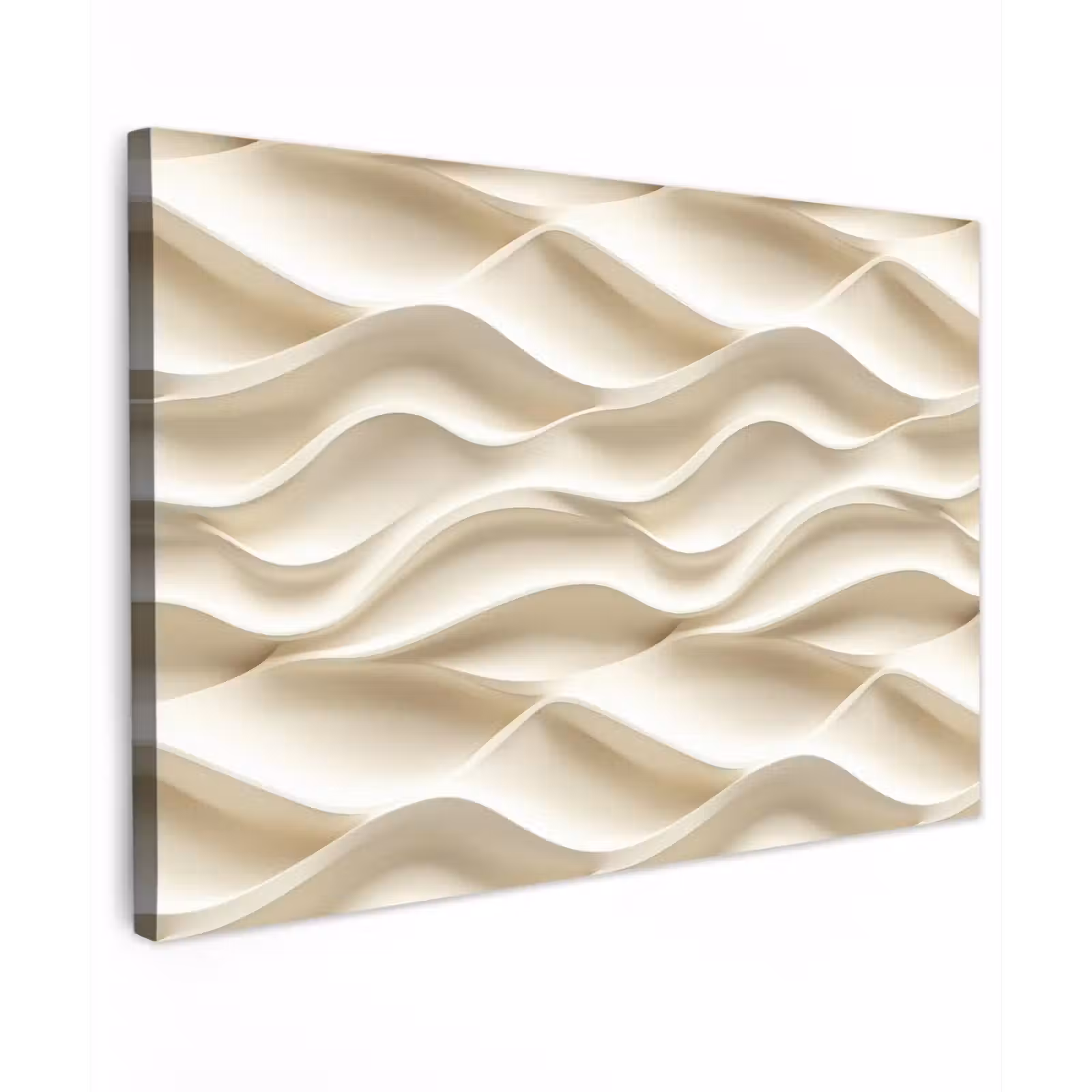 Buiten canvas - Lijnen - Golvend - Crème — 1
